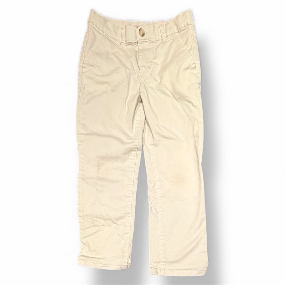 EUC Kids White Trouser Pants, Adjustable Waist, Gymboree (Size 7)